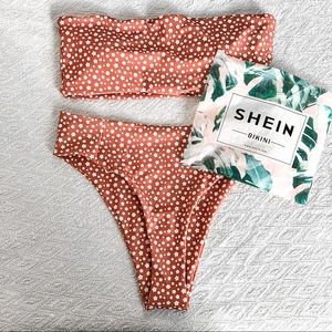 NWT Shein Strapless Cheeky Bikini